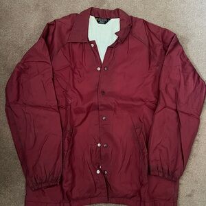 Sears Men's Burgundy Windbreaker Jacket